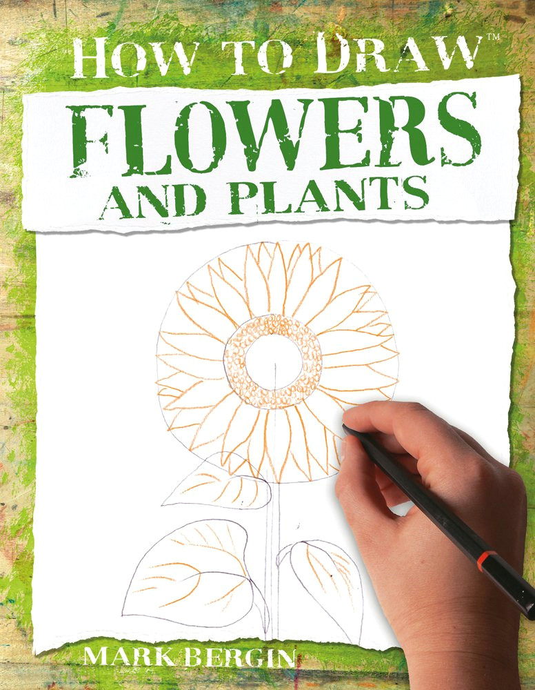 Drawing Of Flowers and Plants Flowers and Plants How to Draw Amazon Co Uk Mark Bergin Books