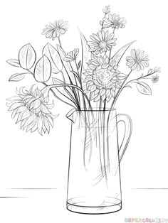 Drawing Of Flowers for Class 1 1412 Nejlepa A Ch Obrazka Z Nasta Nky Flower Drawings Drawings