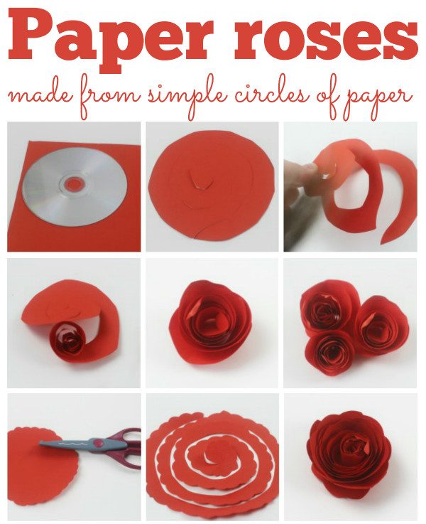 Drawing Of Flowers On Chart Paper How to Make Simple Paper Roses and Beautiful Roses for Mothers Day