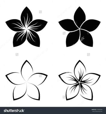 Drawing Of Frangipani Flower Image Result for Frangipani Line Drawing Hawaiiantattoos Hawaiian