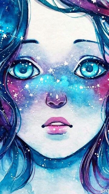 Drawing Of Galaxy Girl Galaxy Girl Papel De Parede Tattoo Und Art In 2018 Pinterest