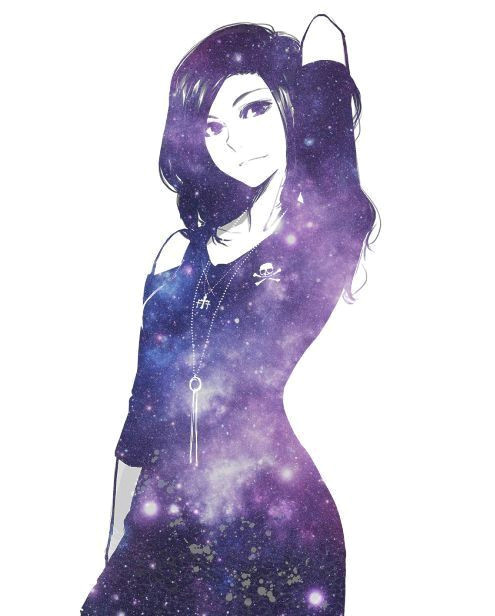 Drawing Of Galaxy Girl Perished Galaxy Girl Mas Anime Pinterest