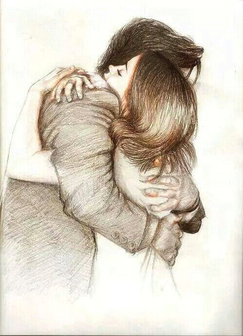 Drawing Of Girl and Boy Hugging Art Awesome Couple Creative Cutie Drawings Emotions Feelings