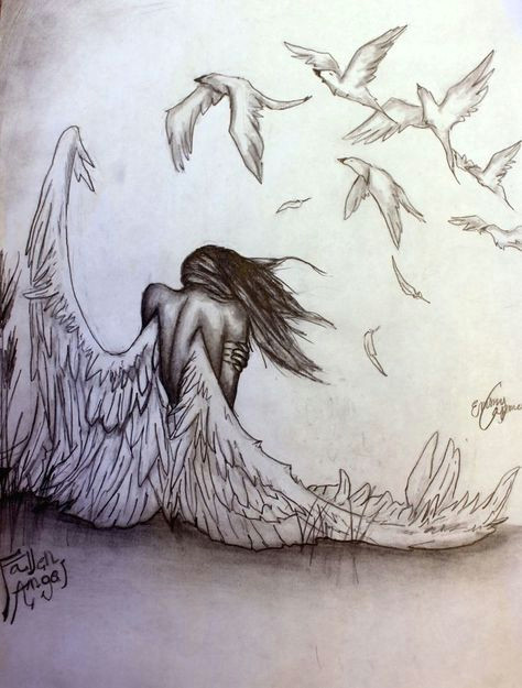 Drawing Of Girl Angel Pencil Drawings Of Angels and Demons Google Search Angel Wings