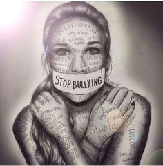 Drawing Of Girl Being Bullied 9 Best Anti Bullying Drawing Idea Images Anti Bullying thoughts