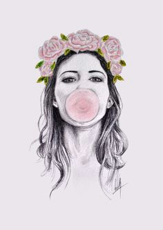 Drawing Of Girl Blowing Bubble Gum 69 Best Blowing Bubblegums Images Bubble Gum High Fashion