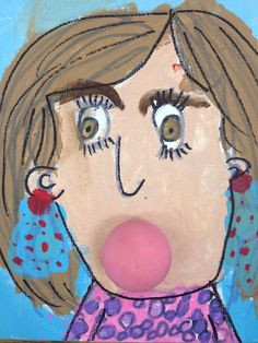 Drawing Of Girl Blowing Bubbles 448 Best Bubble Gum Bubbles Images Drawings Bubble Gum Bubbles