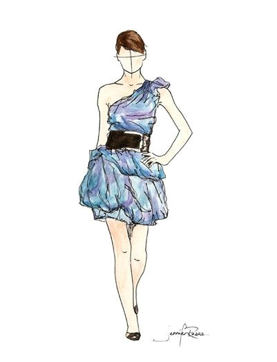 Drawing Of Girl Fashion Giorgio Armani Fashion Trends Fashion Sketches Watercolor