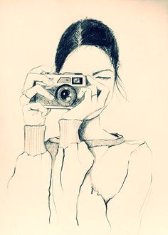 Drawing Of Girl Holding Camera 57 Best Cute Camera Girls Images Pencil Drawings Tumblr Drawings