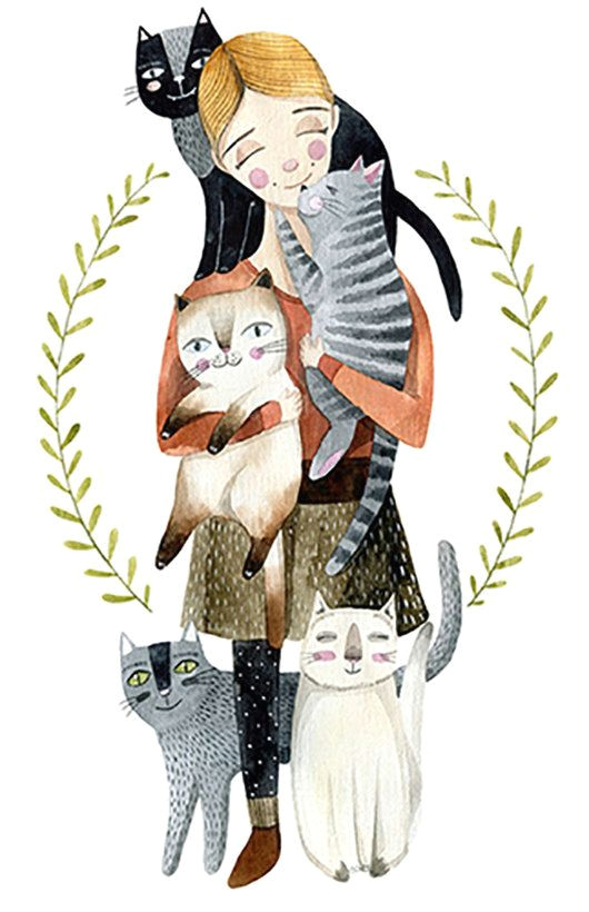 Drawing Of Girl Holding Cat 2041 Best Art Images On Pinterest Cat Illustrations Cute Kittens