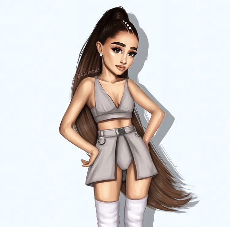 Drawing Of Girl In Crop top Moonlightlovem A R I A N A Moonlight Bae Pinterest Ariana