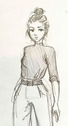 Drawing Of Girl In Sweater Girl In Bluejeans Rajz Drawings Art Es Art Drawings