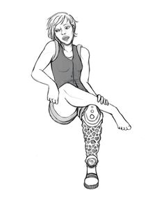 Drawing Of Girl In Wheelchair Art Illustrations with Prosthetics Wheelchairs