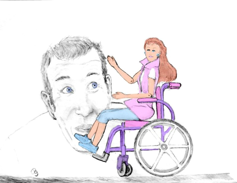 Drawing Of Girl In Wheelchair Disabled Culture