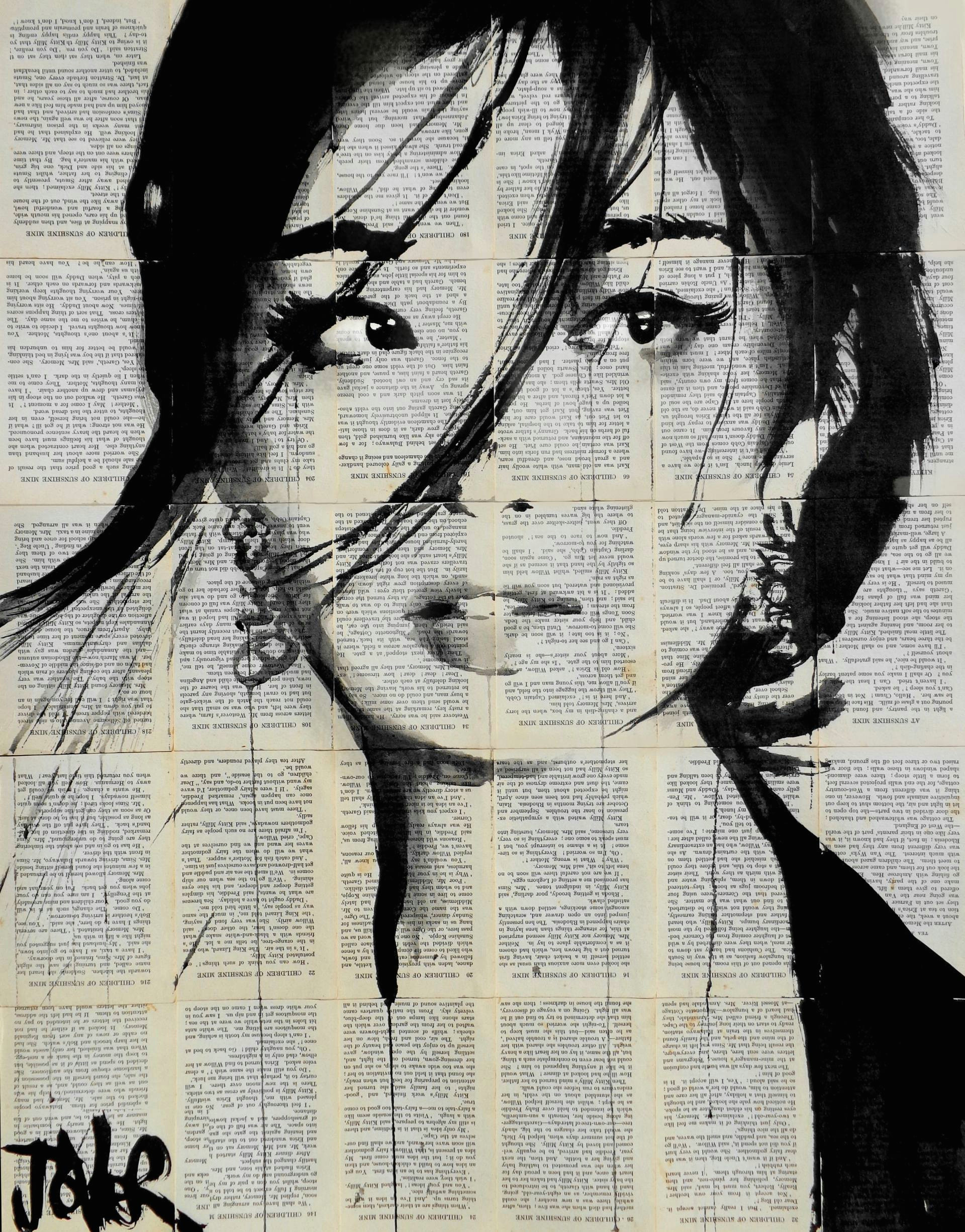 Drawing Of Girl Looking Away Urchin Drawing by Loui Jover Saatchi Art