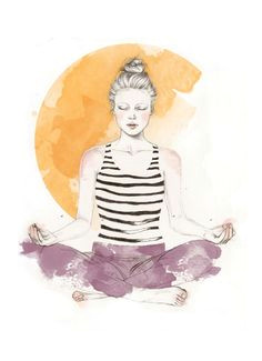 Drawing Of Girl Meditating 93 Best Yoga Art Images Spirituality Yoga Art Yoga Poses