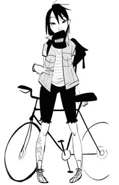 Drawing Of Girl On Bike 114 Best Character Pose Cycling Images Character Design