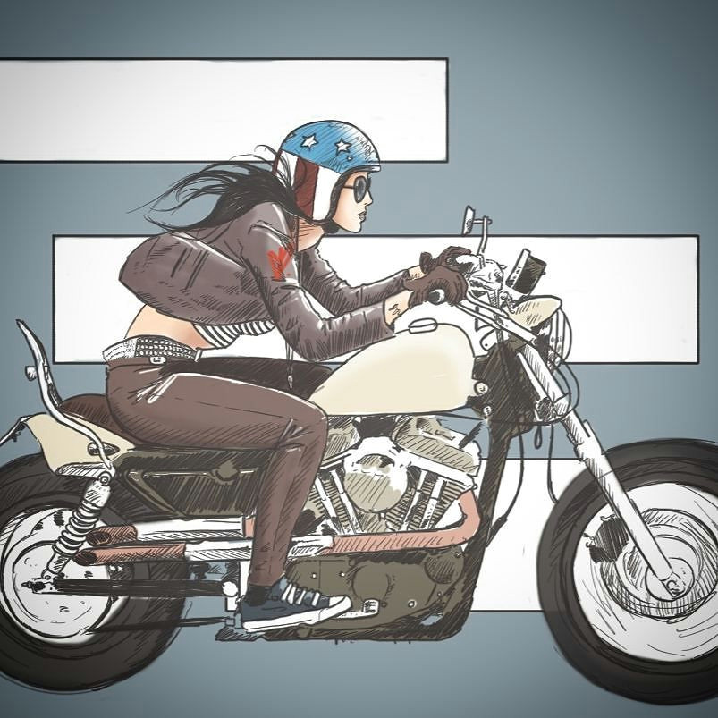 Drawing Of Girl On Motorcycle 5 Types Of Women that Ride Motorcycles Infographic Women and