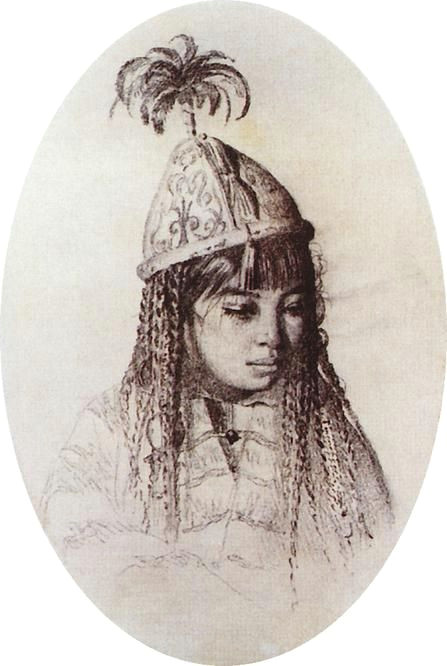 Drawing Of Girl Painting Kirghiz Girl Vasily Vasilevich Vereshchagin Drawings Woman