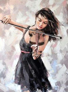 Drawing Of Girl Playing Violin 270 Best the Violinist In Art Images In 2019 Art Music Music