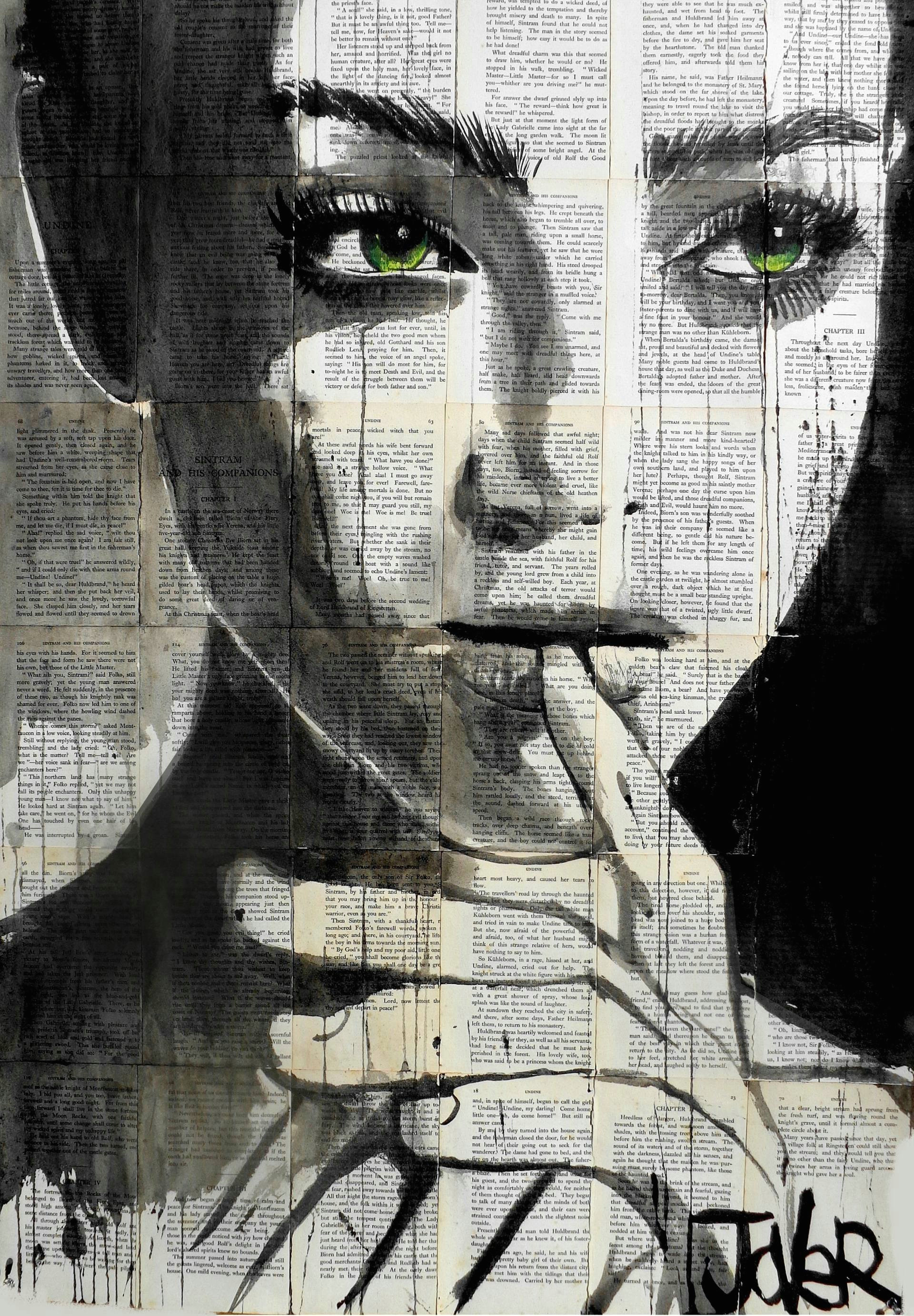 Drawing Of Girl Rolling Eyes Undine Drawing by Loui Jover Saatchi Art
