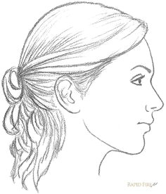 Drawing Of Girl Side View 14 Best Face Side View Images Female Face Nice asses Female Portrait