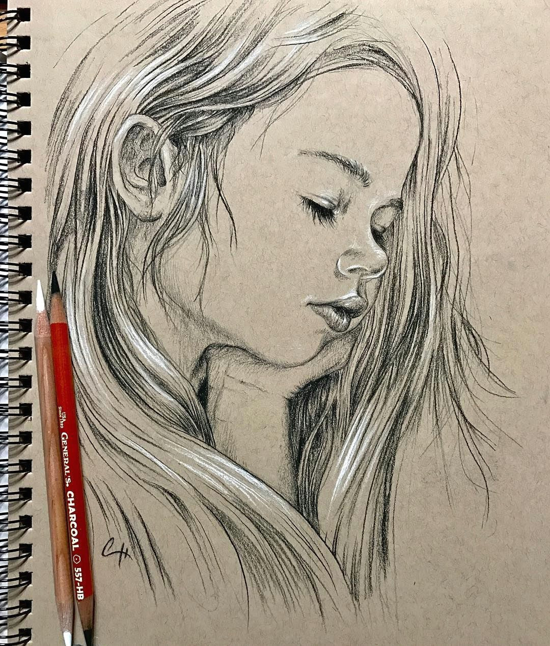 Drawing Of Girl Sleeping From the Slowtime Live Session This evening Girl Sleeping