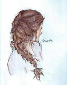 Drawing Of Girl with Braids 19 Best Braid Drawing Images Drawings Paintings Pencil Art