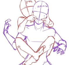 Drawing Of Hands Behind Back How to Draw People Hugging From Behind the Back Draw Drawings