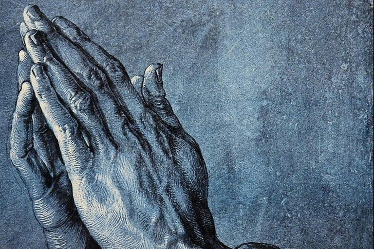 Drawing Of Hands Giving History or Fable Of the Praying Hands Masterpiece
