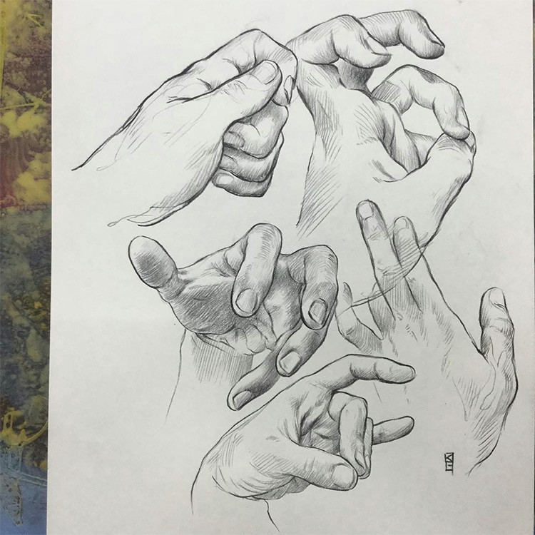 Drawing Of Hands Holding A Ball 100 Drawings Of Hands Quick Sketches Hand Studies