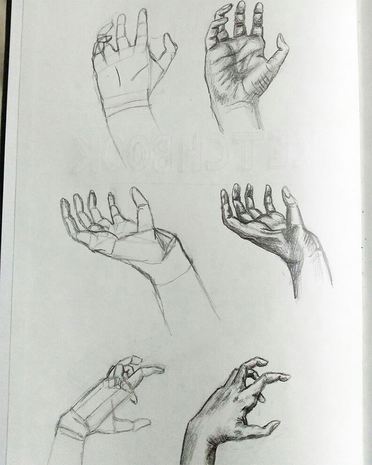 Drawing Of Hands Holding A Ball 100 Drawings Of Hands Quick Sketches Hand Studies