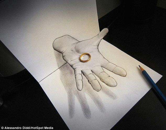 Drawing Of Hands Holding Paper You Have Got to Hand It to Him these 3 D Drawings Really are