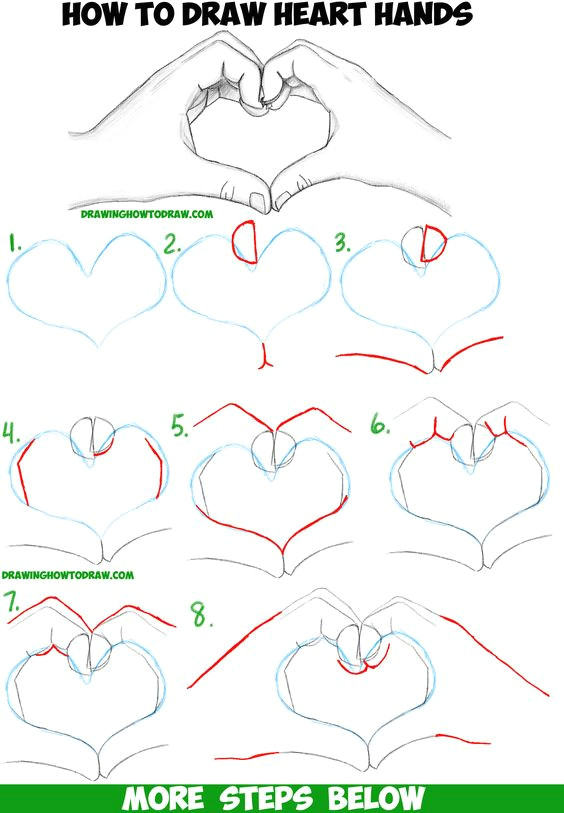 Drawing Of Hands Making A Heart Aa Ja Aa Ja On Pinterest
