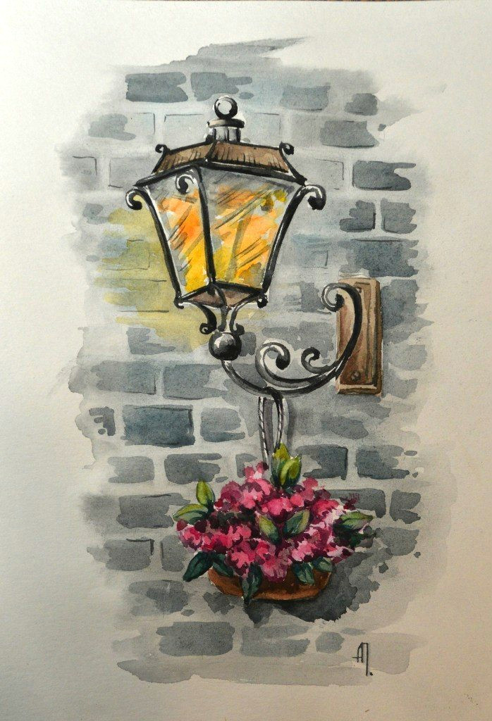 Drawing Of Hanging Flowers Pin by Lady Painter On Watercoler Painting Pinterest Painting