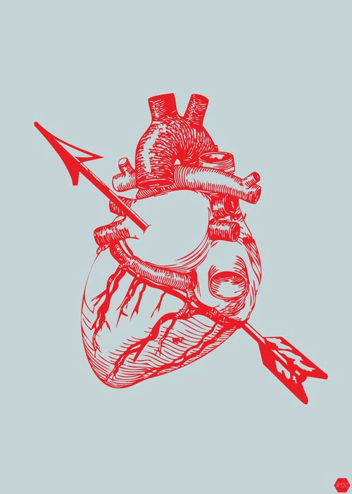 Drawing Of Heart and Arrow Day 730 the Point Heartbeats Pinterest Cupid Tattoo and Anatomy