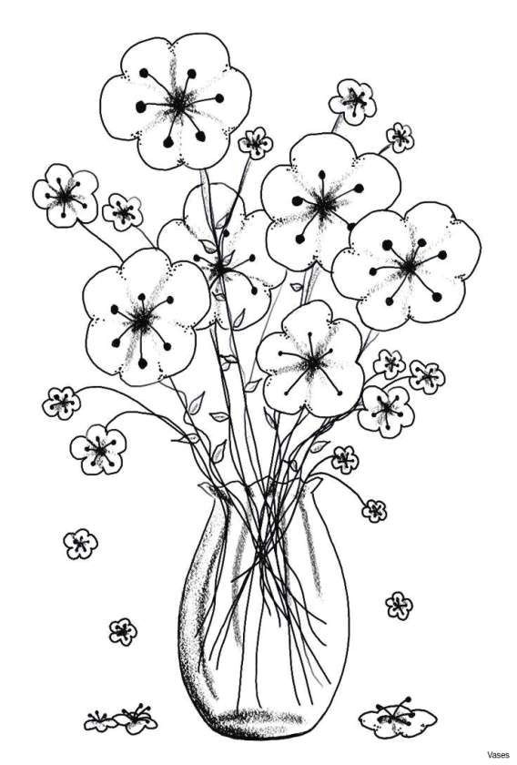 Drawing Of Heart and Flowers Coloring Pages Of Roses and Hearts New Vases Flower Vase Coloring