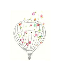 Drawing Of Heart Balloon 12 Best Hot Air Balloon Drawings Images Hot Air Balloon Balloon