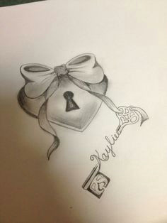 Drawing Of Heart Key Heart Lock Tattoo Design Drawings Tattoos Tattoo Designs Lock