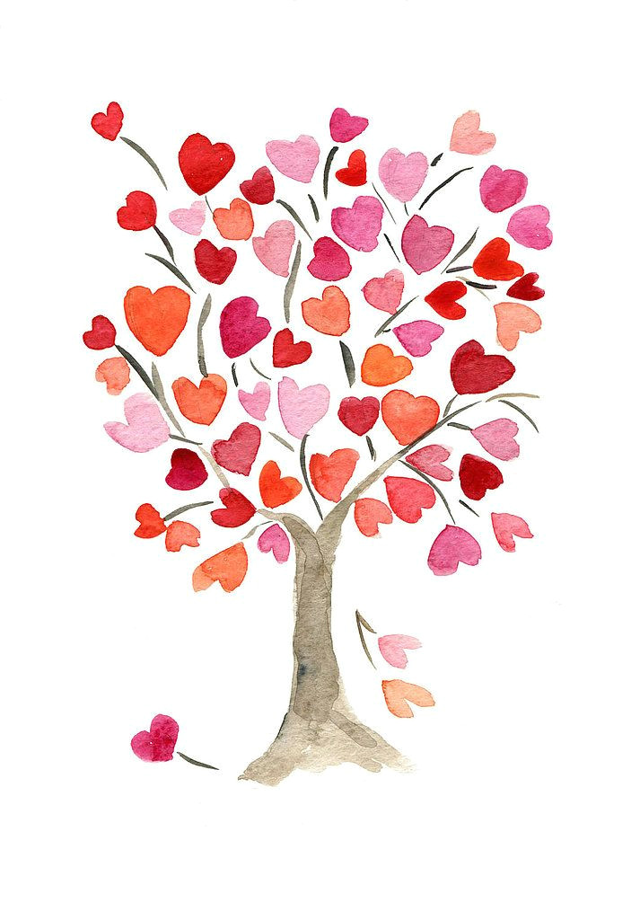 Drawing Of Heart Tree Heartful Tree Kid Activities Heart Art Art Tree Art
