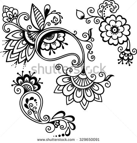 Drawing Of Henna Flower Henna Tattoo Flower Template Designs Henna Henna Drawings Mehndi