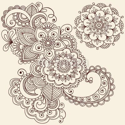 Drawing Of Henna Flower More Ideas for My Left Leg Paisley Doodle Pinterest Tattoos