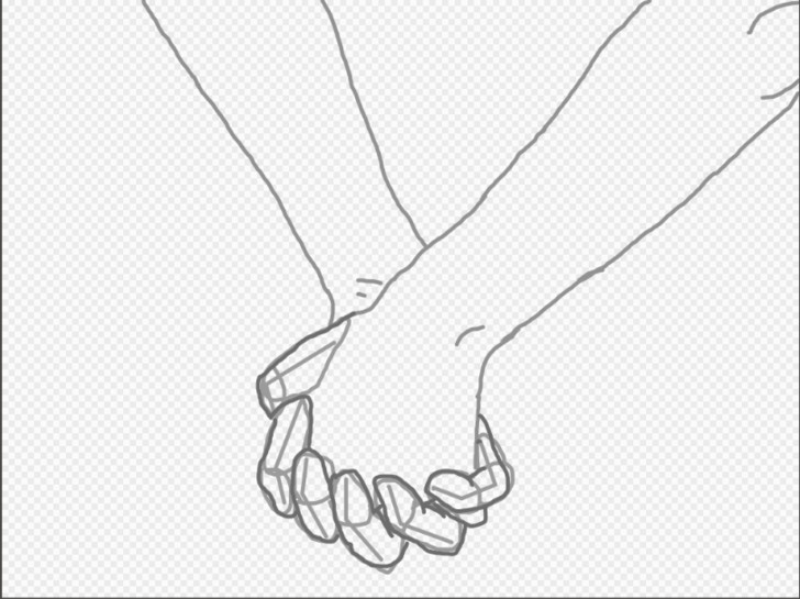 Drawing Of Joining Hands 4 Ways to Draw A Couple Holding Hands Wikihow