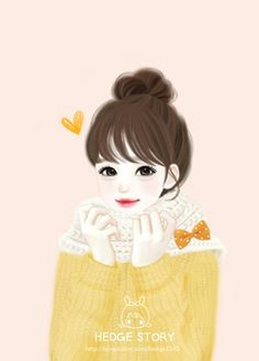 Drawing Of Korean Heart 190 Best Cute Korean Cartoons Images Drawings Illustration Girl