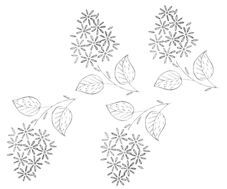Drawing Of Little Flowers Free Embroidery Pattern A Bunch Of Little Flowers Needle Thread