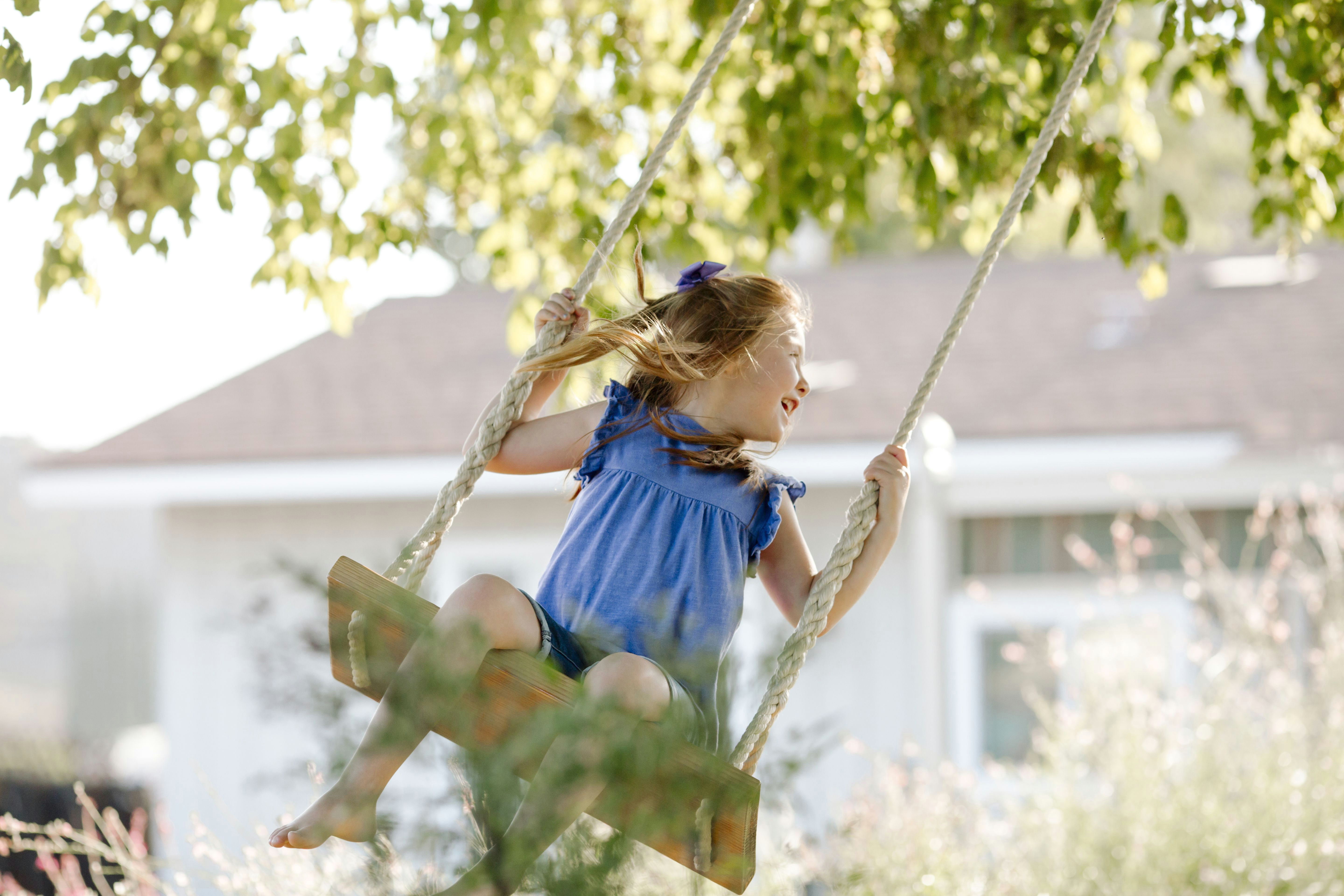 Drawing Of Little Girl On Swing 11 Free Wooden Swing Set Plans to Diy today