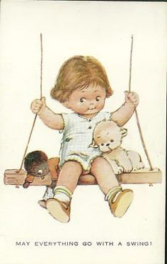 Drawing Of Little Girl On Swing 745 Best Quaint Qute Images Dressmaker Infant Pictures Needlepoint