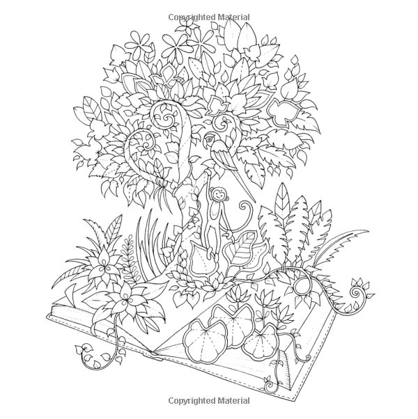 Drawing Of Magical Flower Amazon Com Magical Jungle An Inky Expedition and Coloring Book for