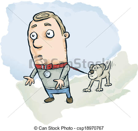 Drawing Of Man Walking A Dog Dog Walks Man A Cartoon Dog Taking A Man Out for A Walk