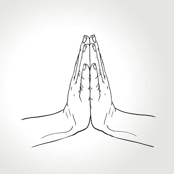 Drawing Of Namaste Hands Royalty Free Namaste Clip Art Vector Images Illustrations istock